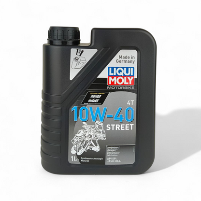 liquimoly 4t 10w40 street 1-litre engine oil front side 