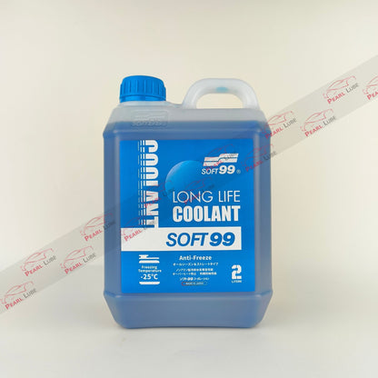 soft99 long life blue coolant liquid bottle 2-litre front side