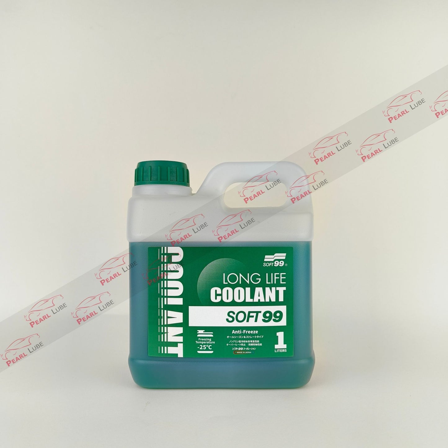 soft99 long life green coolant liquid bottle 1-litre front side