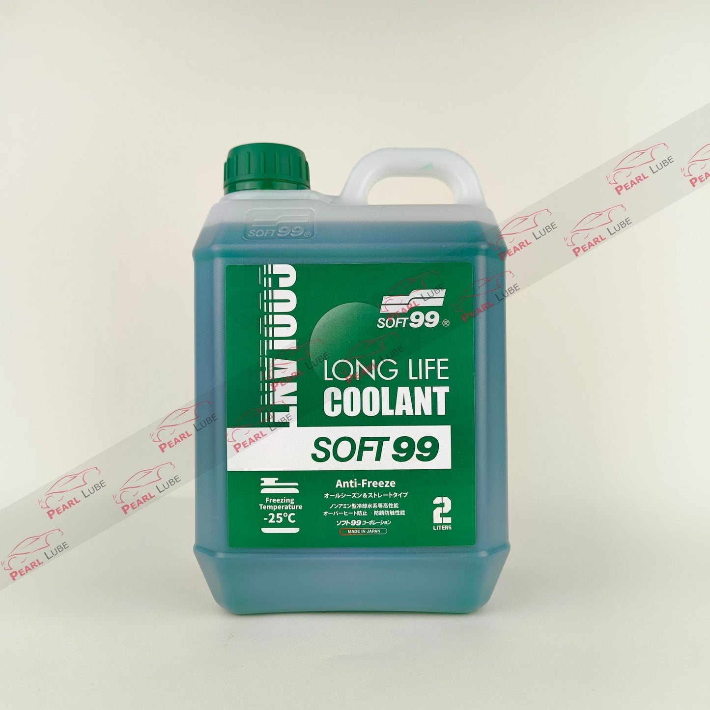 soft99 long life green coolant liquid bottle 2-litre front side