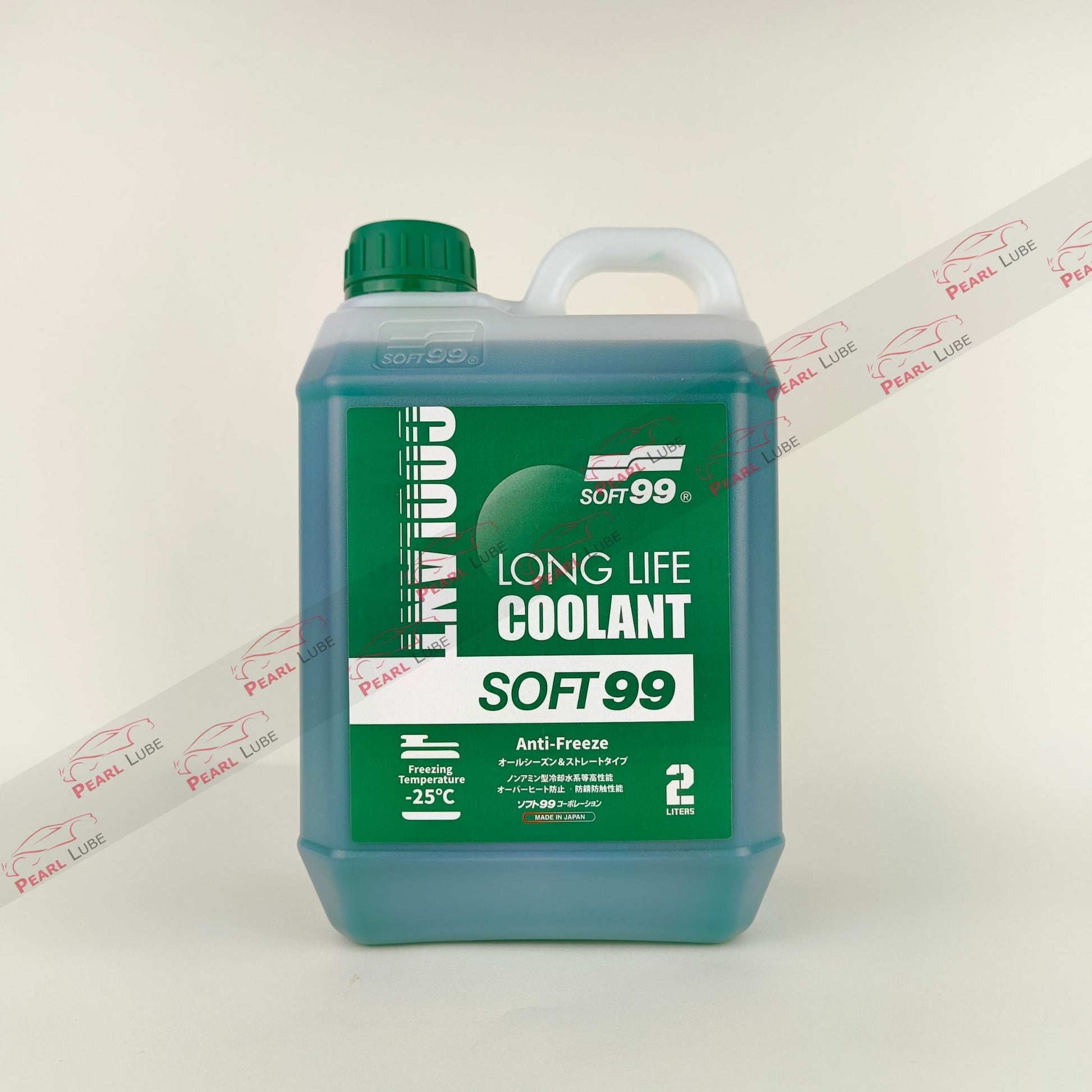 soft99 long life green coolant liquid bottle 2-litre front side