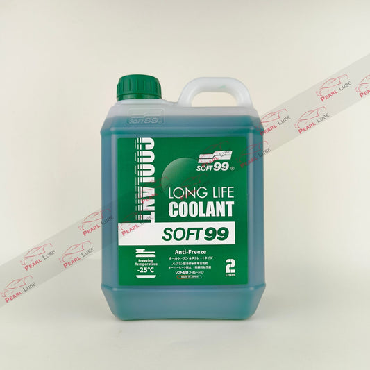 soft99 long life green coolant liquid bottle 2-litre front side