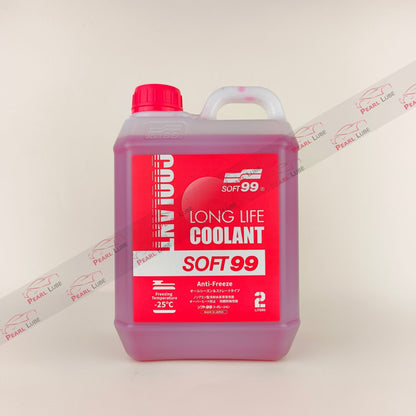 soft99 long life red coolant liquid bottle 2-litre front side