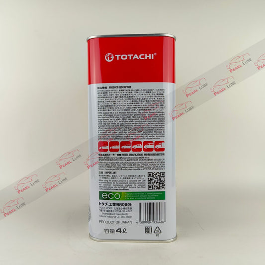 TOTACHI 0W-20 API SP Hyper EcoDrive Engine Oil 4-Litre back side
