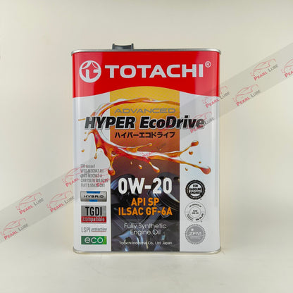 TOTACHI 0W-20 API SP Hyper EcoDrive Engine Oil 4-Litre front side