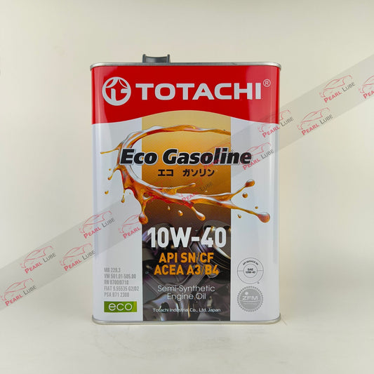 TOTACHI 10W-40 API SN Eco Gasoline Engine Oil - 4L front Side