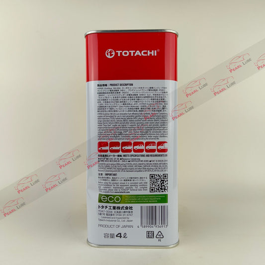 totachi 5w-20 hyper ecodrive api sp engine oil 4-Litre back side