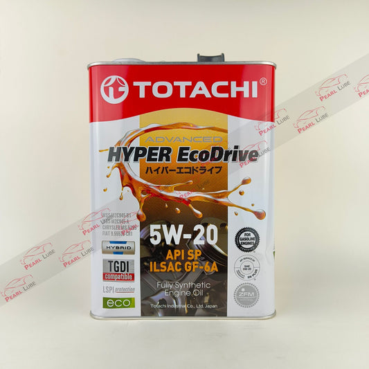 totachi 5w-20 hyper ecodrive api sp engine oil 4-Litre front side