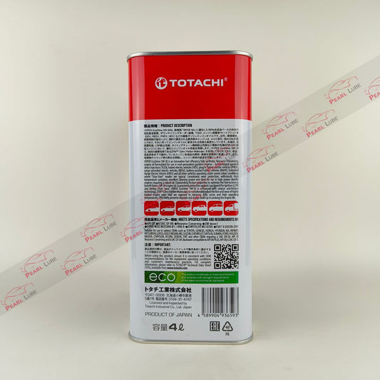 totachi 5w-30 hyper ecodrive api sp engine oil 4-Litre back side