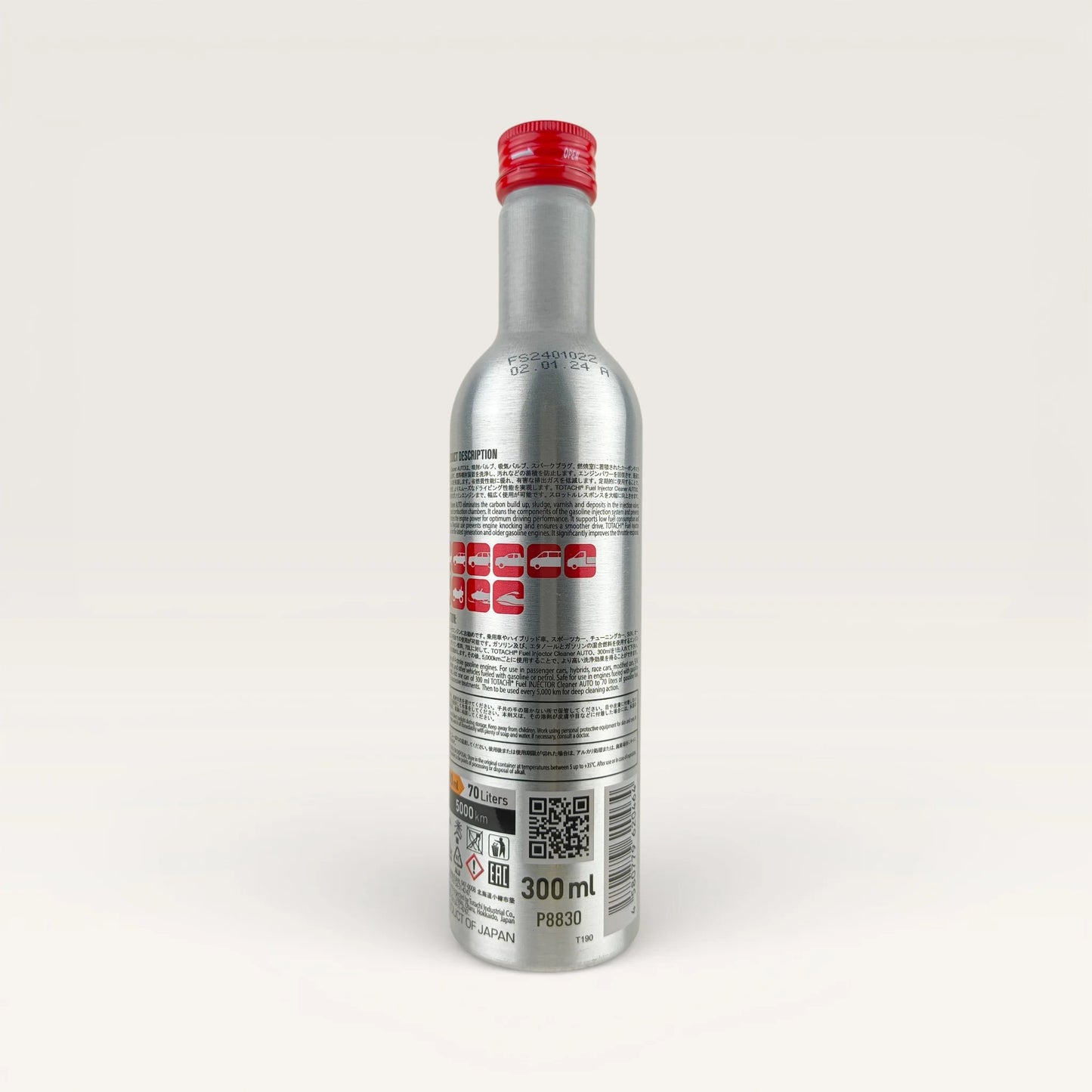 TOTACHI Fuel Injector Cleaner Additive for petrol vehicles 300-millilitre back side