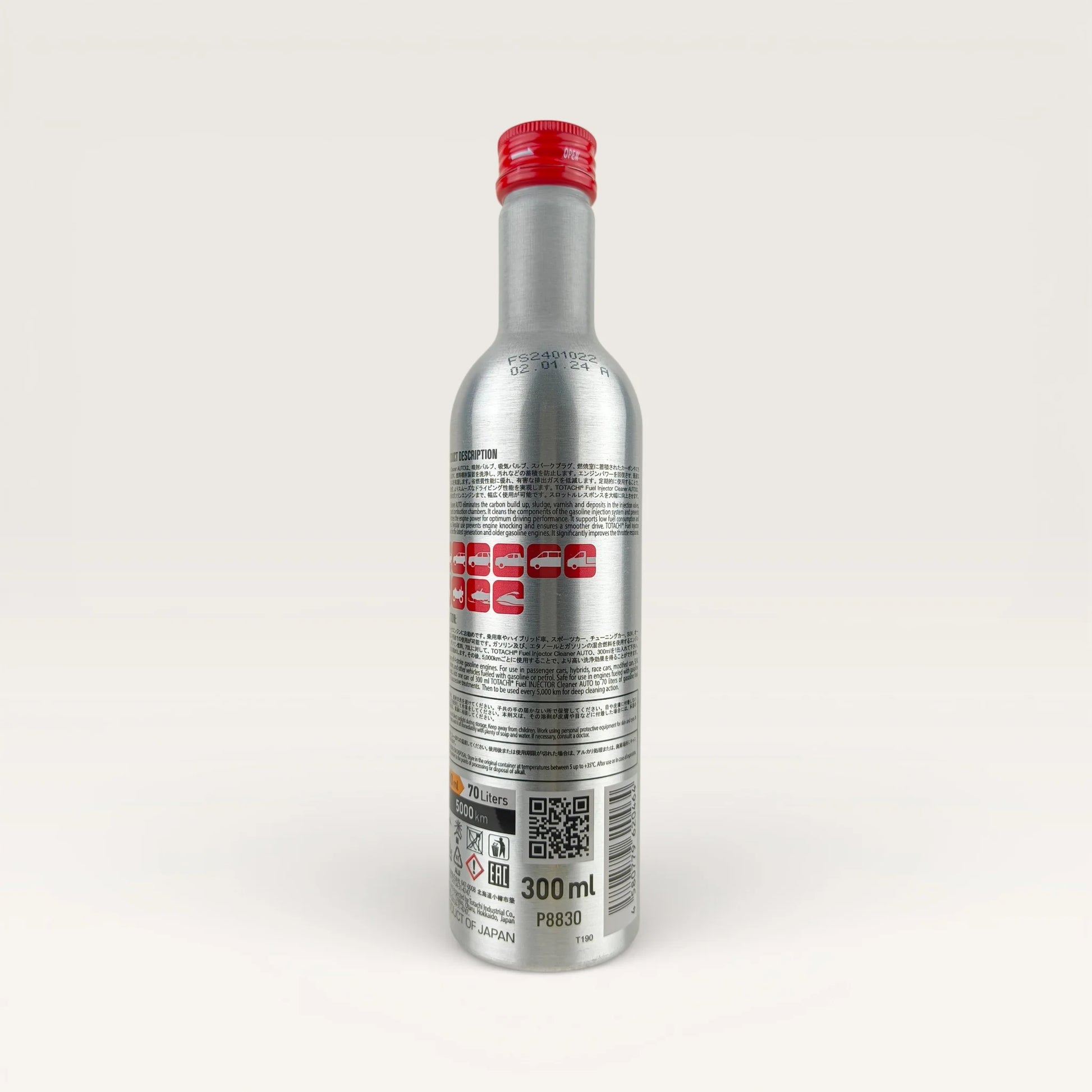 TOTACHI Fuel Injector Cleaner Additive for petrol vehicles 300-millilitre back side