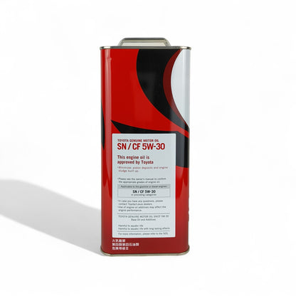 toyota sn/cf 5w30 4-litre engine oil back side  