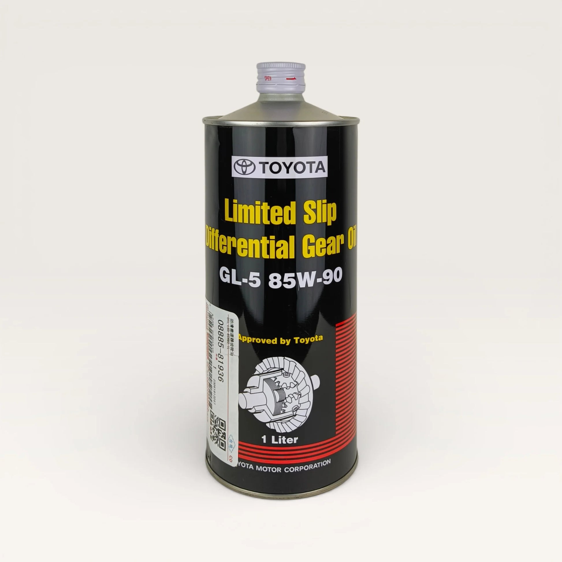 toyota gl-5 85w90 1-litre transmission fluid front side
