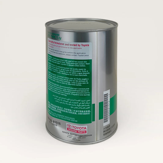 toyota atf t4 1-litre transmission fluid back side