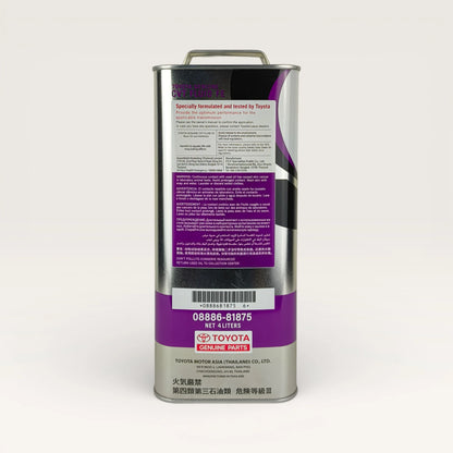 TOYOTA CVT Fluid FE Gear Oil 4-Litre back side