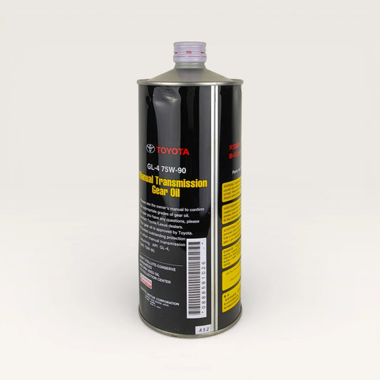 toyota gl-4 75w90 1-litre transmission fluid back side