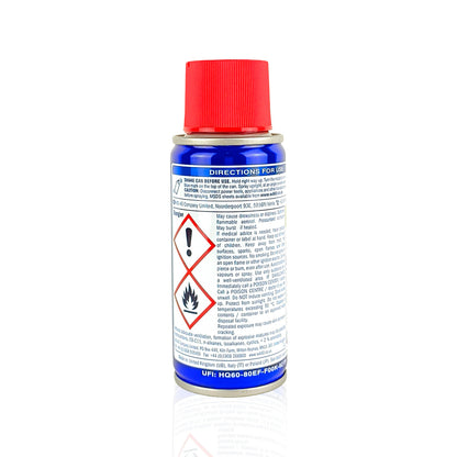 wd40 multi-use lubricant 100-millilitre back side 