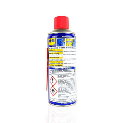 wd40 multi-use lubricant 
330-millilitre back side 