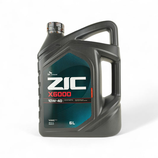 ZIC 10W-40 (10w40) X6000 Engine Oil - 6L
