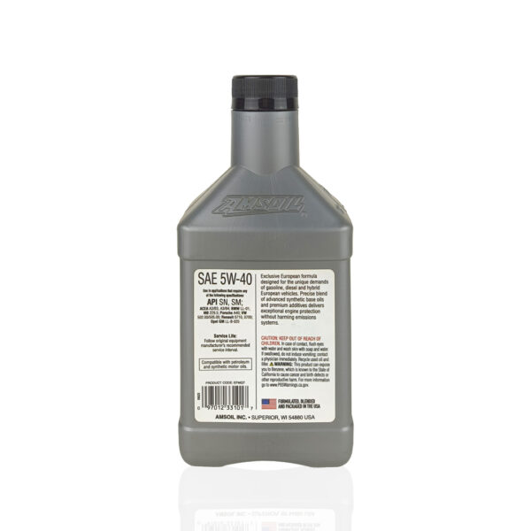 AMSOIL 5W-40 (5w40) FS Synthetic European Engine Oil - Image 2