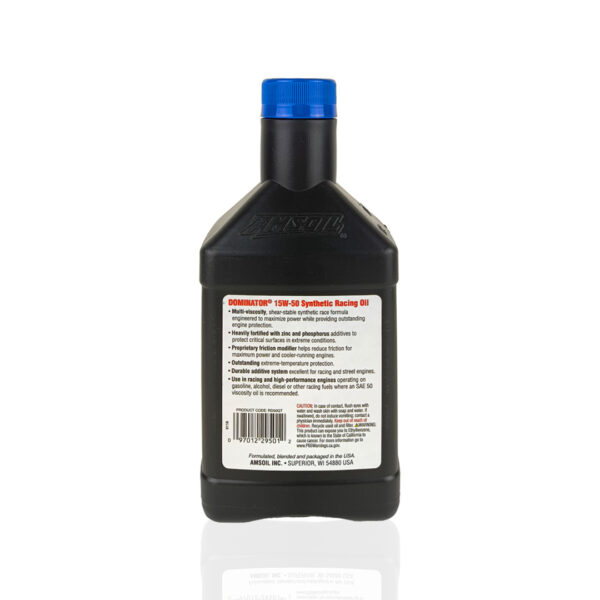 AMSOIL 15W-50 (15w50) Dominator Racing Engine Oil - Image 2