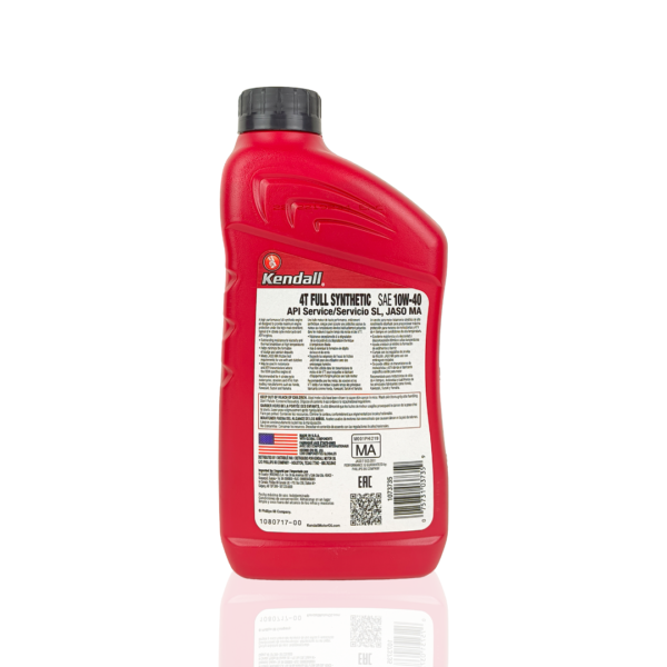 KENDALL 4T 10W-40 (10w40) Full Synthetic Engine Oil - Image 2