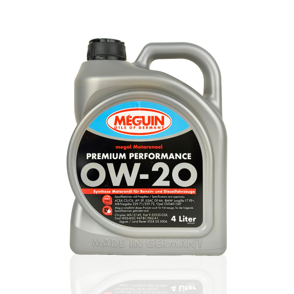 MEGUIN 0W-20 (0w20) Premium Performance Engine Oil