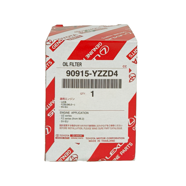 TOYOTA GENUINE - Oil Filter (90915-YZZD4)